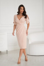 Sukienka Model 327-21 Beige - Bicotone -1