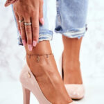 Czółenka Model Sergio Leone Campbell 1457 Beige Lakier - Step in style -1