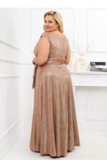 Sukienka Model Amanda Lux 02024. Dark Gold - With You -2