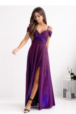 Sukienka Model Walentina Lux 001117. Multi Violet/Navy - With You -1