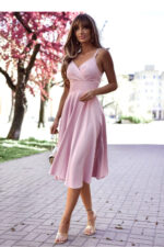 Sukienka Model Tifani 7/8 001140. Dirty Pink - With You -1