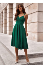 Sukienka Model Tifani 7/8 001140. Green - With You -1