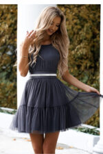 Sukienka Model Cristal 02063. Grafit - With You -1