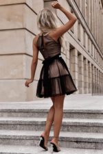 Sukienka Model Cristal 02063. Black/Beige - With You -3