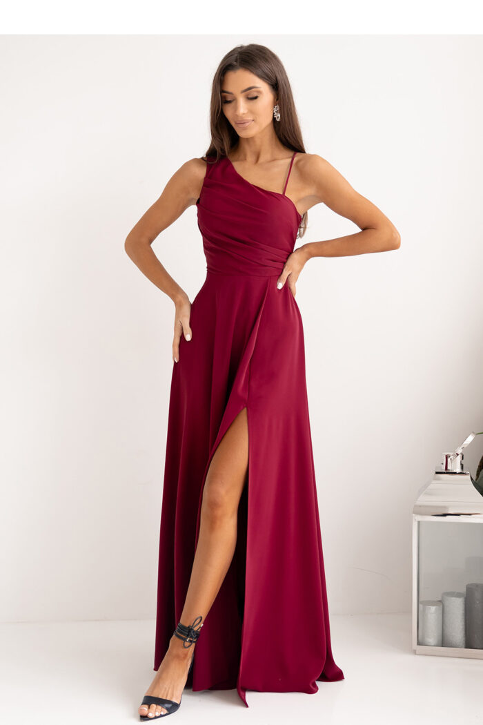 Sukienka Model Monako 001420. Bordo - With You -1