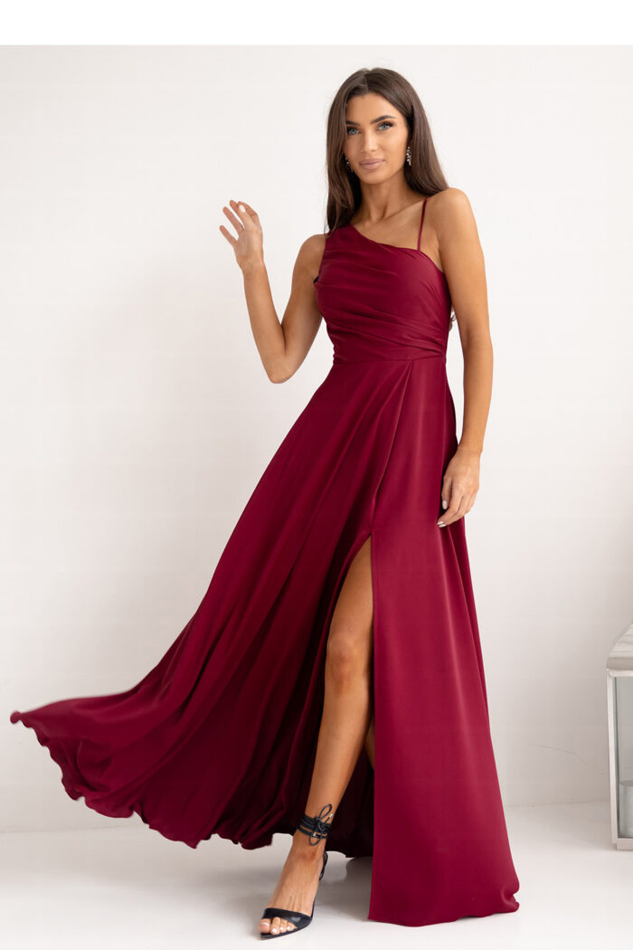 Sukienka Model Monako 001420. Bordo - With You -2