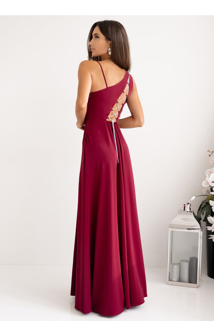 Sukienka Model Monako 001420. Bordo - With You -3