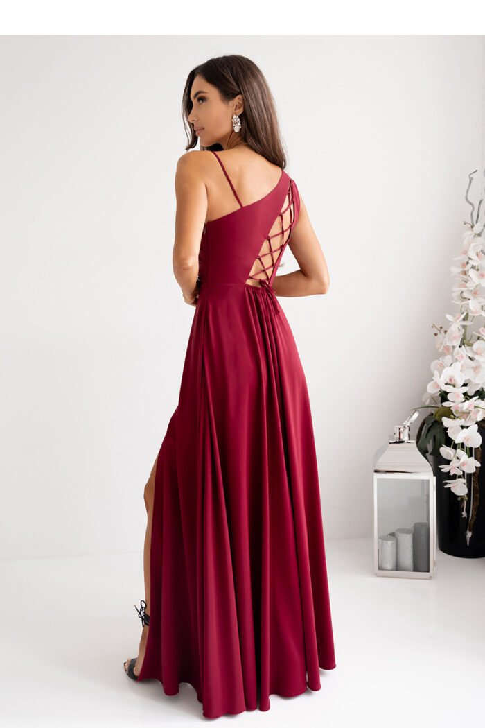 Sukienka Model Monako 001420. Bordo - With You -4
