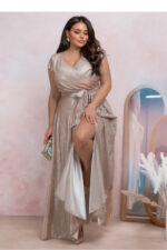 Sukienka Model Amanda Lux 02024. Gold - With You -2