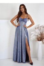 Sukienka Model 001113. Gorset Lux Silver/Blue - With You -1