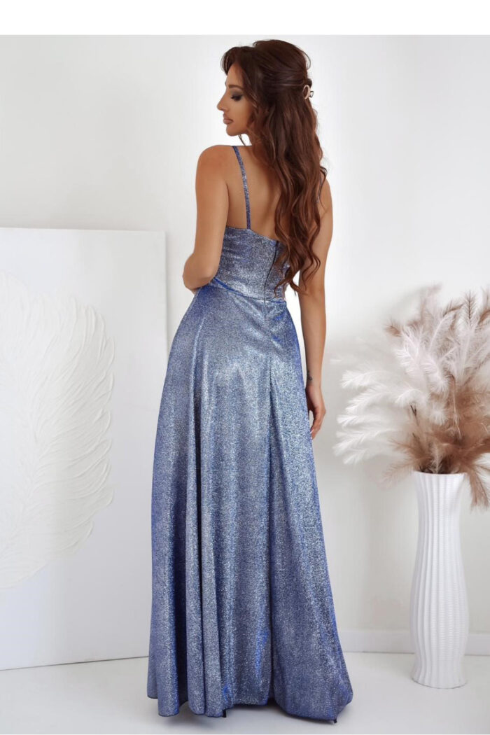 Sukienka Model 001113. Gorset Lux Silver/Blue - With You -2