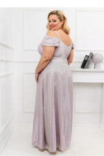 Sukienka Model Walentina Lux 001117. Multi Szampan Gold/Pink - With You -3