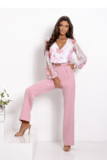 Spodnie Komplet Model Milano 01801. Dirty Pink/Flowers - With You -2