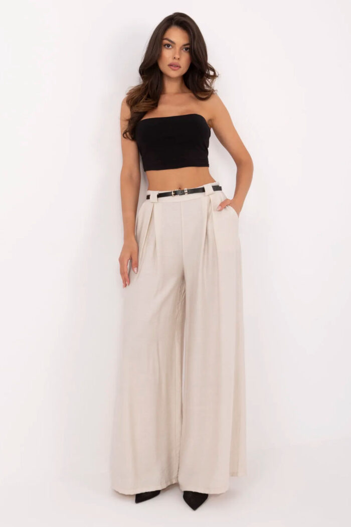 Spodnie Damskie Model MI-SP-A2476.95 Beige - Italy Moda -1