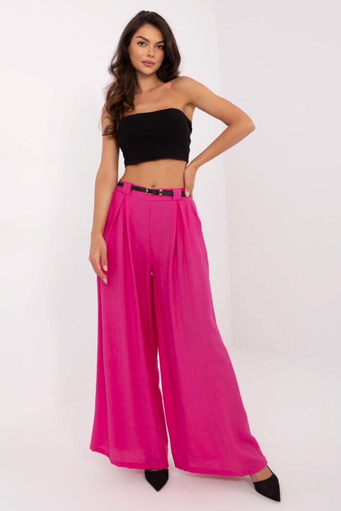 Spodnie Damskie Model MI-SP-A2476.95 Fuksja - Italy Moda -1