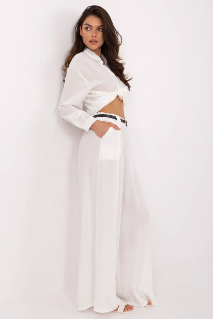 Spodnie Damskie Model MI-SP-A2476.95 White - Italy Moda -2