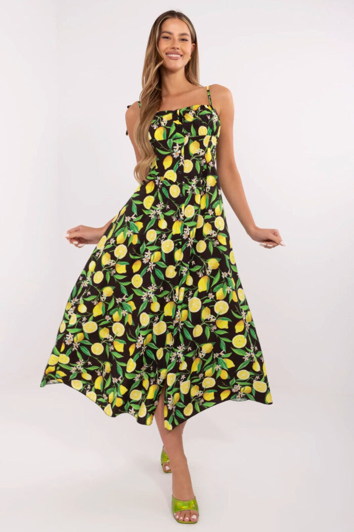 Sukienka Model MI-SK-23817.40 Black/Yellow - Italy Moda -1