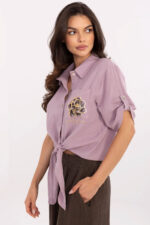 Koszula-DHJ-KS-8595-1.66-jasny fioletowy - Italy Moda -2