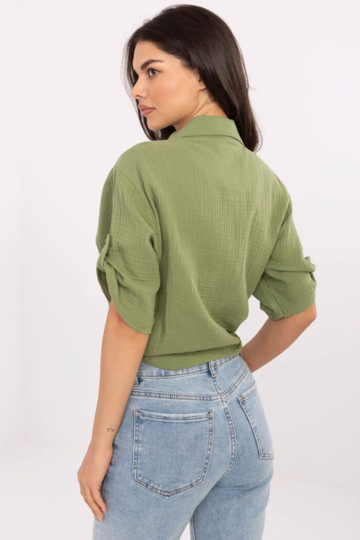 Koszula Damska Model DHJ-KS-8595-1.66 Khaki - Italy Moda -3