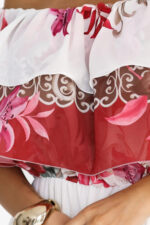 606-1 Długa letnia sukienka hiszpanka w kwiatowy czerwony wzór ombre?-6