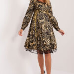 Sukienka Model LK-SK-509565.07 Black/Gold - Lakerta -1