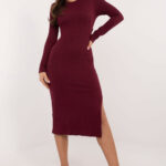 Sukienka Model LK-SK-509820.67 Bordo - Lakerta -1