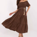 Sukienka Model MI-SK-A2609.96 Brown - Italy Moda -1