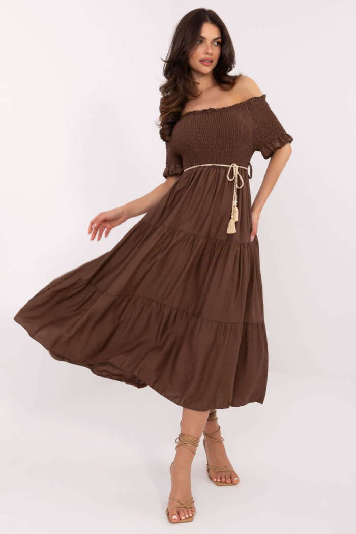 Sukienka Model MI-SK-A2609.96 Brown - Italy Moda -1