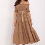 Sukienka Model MI-SK-A2609.96 Camel - Italy Moda -1