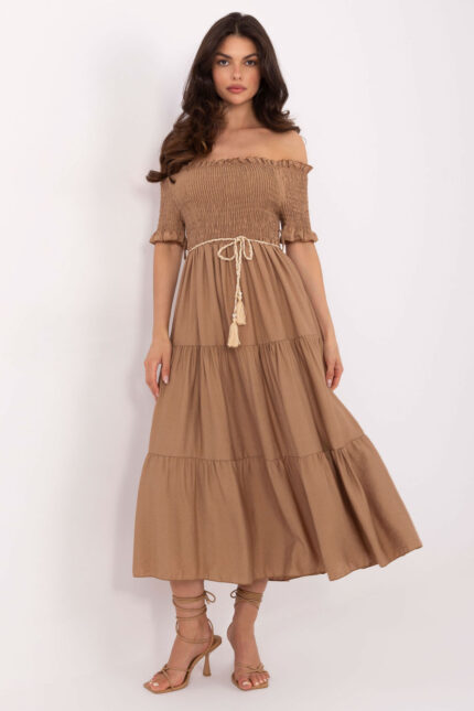 Sukienka Model MI-SK-A2609.96 Camel - Italy Moda -1