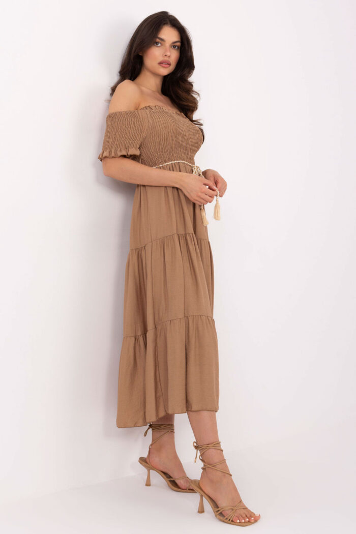 Sukienka Model MI-SK-A2609.96 Camel - Italy Moda -2