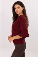 Sweter Damski Model IT-SW-99244.65 Bordo - Italy Moda -2