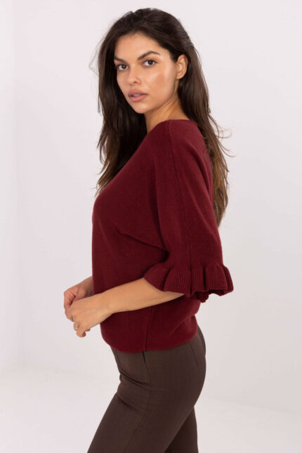 Sweter Damski Model IT-SW-99244.65 Bordo - Italy Moda -2