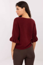 Sweter Damski Model IT-SW-99244.65 Bordo - Italy Moda -3