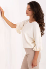Sweter Damski Model IT-SW-99244.65 Ecru - Italy Moda -2