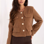 Żakiet Model IT-KR-FL9586.64 Camel - Rue Paris -1