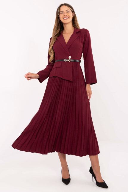 Sukienka Model IT-SK-21599.80 Bordo - Italy Moda -1