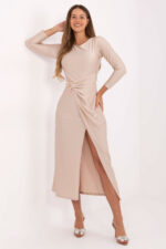 Sukienka Model IT-SK-21609.83 Beige - Italy Moda -1