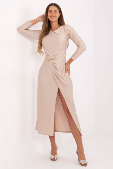 Sukienka Model IT-SK-21609.83 Beige - Italy Moda -1