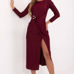 Sukienka Model IT-SK-21609.83 Bordo - Italy Moda -1