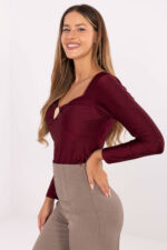 Bluzka Model IT-BZ-21629.82 Bordo - Italy Moda -2