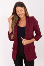 Marynarka Model IT-MA-7684.81 Bordo - Italy Moda -1