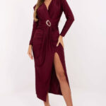 Sukienka Model IT-SK-21625.84 Bordo - Italy Moda -1
