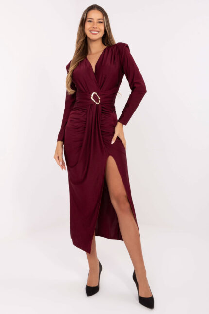 Sukienka Model IT-SK-21625.84 Bordo - Italy Moda -1