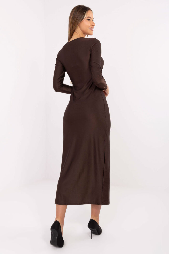 Sukienka Model IT-SK-21619.97 Dark Brown - Italy Moda -3