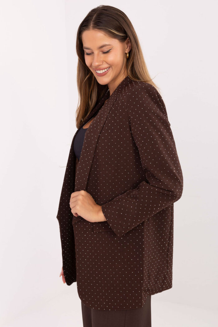 Marynarka Model IT-MA-18657.88 Brown - Rue Paris -2