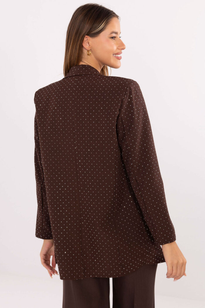 Marynarka Model IT-MA-18657.88 Brown - Rue Paris -3