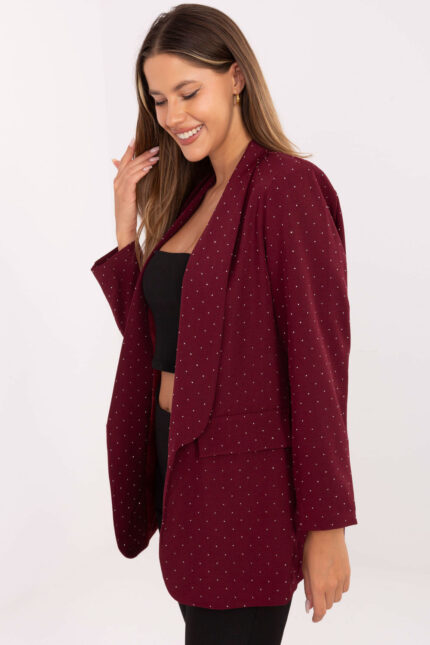 Marynarka Model IT-MA-18657.88 Bordo - Rue Paris -2