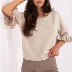 Sweter Damski Model IT-SW-99244.65 Beige - Italy Moda -1