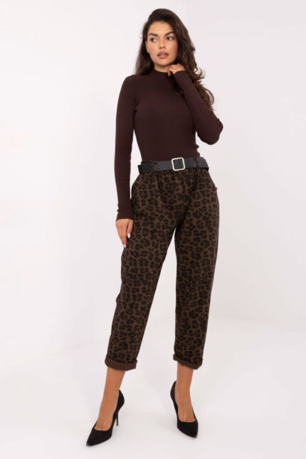 Spodnie Damskie Model IT-SP-242975-1.80 Brown - Italy Moda -1